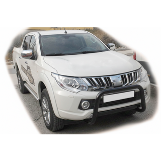 Кенгурятник WT005 Black (нерж)