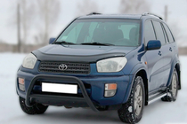 Toyota Rav 4 2001-2005 рр. Кенгурятник WT005 Black (нерж.) фото 3