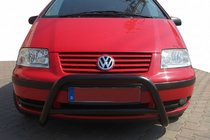 Ford Galaxy 1995-2006 рр. Кенгурятник WT005 Black (нерж) фото 2