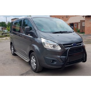 Кенгурятник WT006 Black (нерж) Ford Custom 2013-2022 рр.