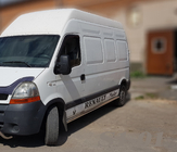 Renault Master 1998-2010 рр. Бічні труби (2 шт., Нерж.) фото 2