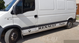 Renault Master 1998-2010 рр. Бічні труби (2 шт., Нерж.) фото 1
