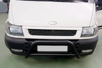 Ford Transit 2000-2014 рр. Кенгурятник WT006 Black (нерж) фото 1