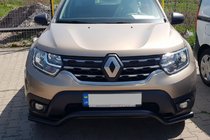 Renault Duster 2018-2024 рр. Передній захист WT008 Black (нерж.) фото 3