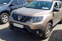 Renault Duster 2018-2024 рр. Передній захист WT008 Black (нерж.) фото 1