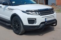 Range Rover Evoque 2012-2018 рр. Кенгурятник WT005 Black (нерж) фото 2