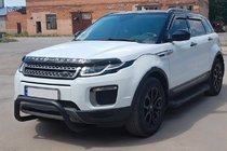 Range Rover Evoque 2012-2018 рр. Кенгурятник WT005 Black (нерж) фото 1