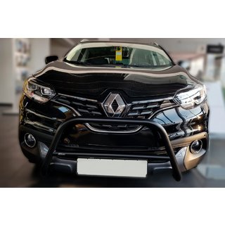 Кенгурятник Black (нерж) Renault Kadjar 2015-2022 рр. фото 2