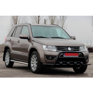Кенгурятник ST-WT-15 Black (нерж.) Suzuki Grand Vitara 2005-2017 рр. фото 1