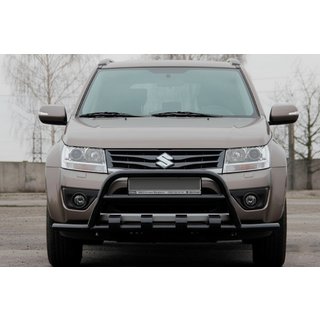 Кенгурятник ST-WT-15 Black (нерж.) Suzuki Grand Vitara 2005-2017 рр. фото 2