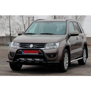 Кенгурятник ST-WT-15 Black (нерж.) Suzuki Grand Vitara 2005-2017 рр. фото 3