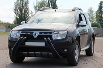 Renault Duster 2008-2017 рр. Кенгурятник WT01 Black (нерж) фото 2