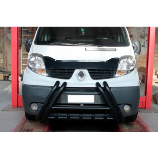 Кенгурятник F1-01 Black (нерж.) Nissan Primastar 2002-2014 рр. фото 1