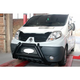 Кенгурятник F1-01 Black (нерж.) Nissan Primastar 2002-2014 рр. фото 3