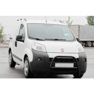 Кенгурятник WT006 Black (нерж) Fiat Fiorino/Qubo 2008-2024 рр. фото 2