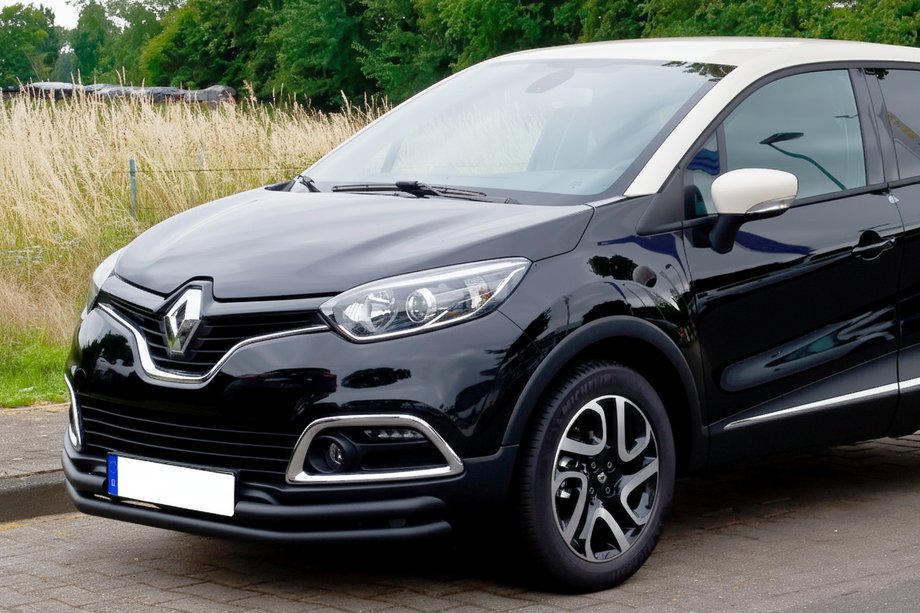 Renault Captur 2013-2019 рр. Передній захист ST085 Black (нерж) Фото 1