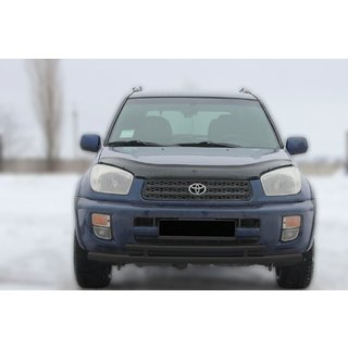 Передній захист ST014-1 Black (нерж) Toyota Rav 4 2001-2005 рр. фото 1