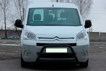 Peugeot Partner Tepee 2008-2018 рр. Кенгурятник WT022 Black (нерж.) фото 3