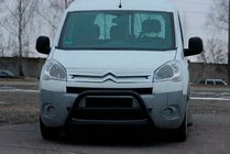 Citroen Berlingo 2008-2018 рр. Кенгурятник WT022 Black (нерж.) фото 1