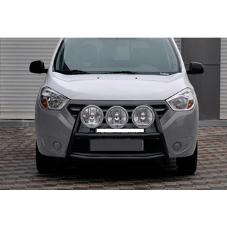 Кенгурятник WT022 Black (нерж.)