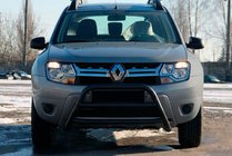 Renault Duster 2008-2017 рр. Кенгурятник WT022 Black (нерж) фото 2