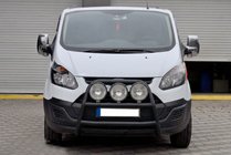 Ford Custom 2013-2022 рр. Кенгурятник WT022 Black (нерж.) фото 2