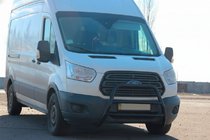 Ford Transit 2014- рр. Кенгурятник WT022 Black (нерж.) фото 1