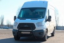 Ford Transit 2014- рр. Кенгурятник WT022 Black (нерж.) фото 2