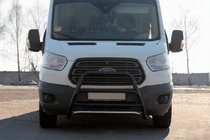 Ford Transit 2014- рр. Кенгурятник WT022 Black (нерж.) фото 3
