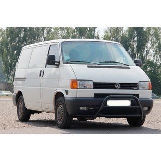Кенгурятник WT022 Black (нерж) Volkswagen T4 Caravelle/Multivan 1990-2003 рр. фото 2