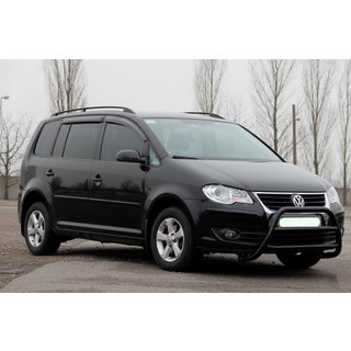 Кенгурятник WT022 Black (нерж) Volkswagen Touran 2003-2010 рр. фото 3