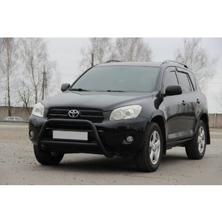 Кенгурятник WT022 Black (нерж) Toyota Rav 4 2006-2013 рр. фото 1