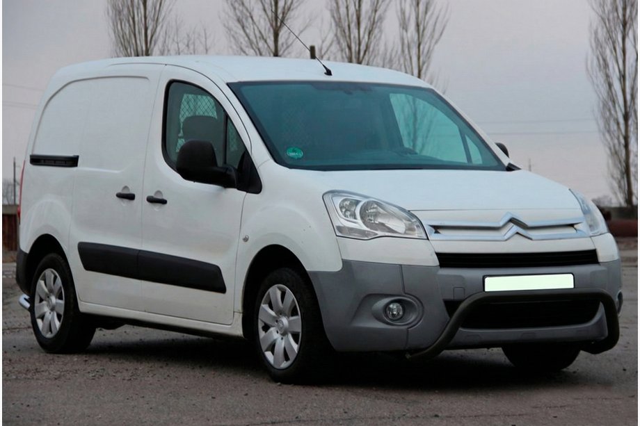 Citroen Berlingo 2008-2018 рр. Кенгурятник WT007 Black (нерж.) Image
