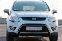 Ford Kuga 2008-2013 рр. Кенгурятник WT007 Black (нерж.) фото 1