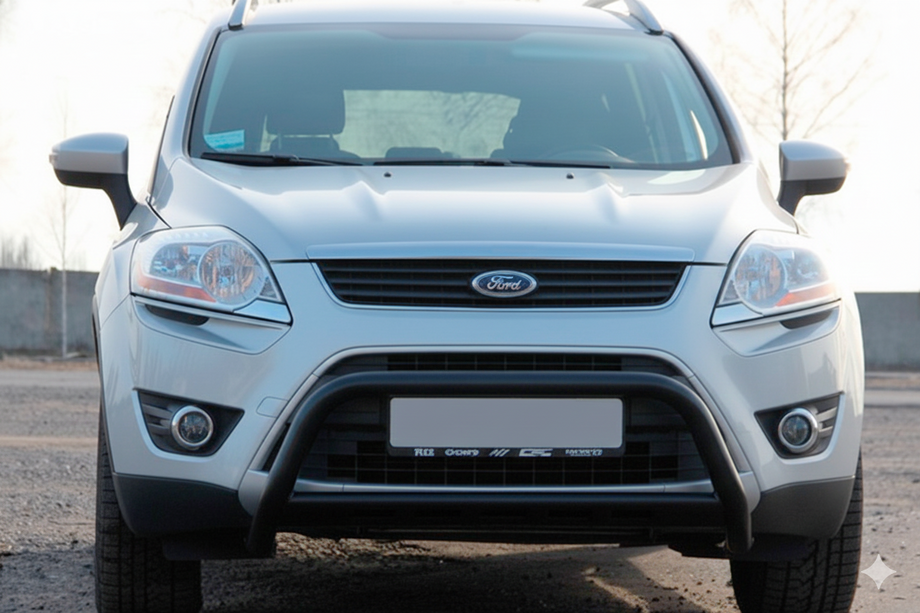 Ford Kuga 2008-2013 рр. Кенгурятник WT007 Black (нерж.) Image