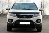 Kia Sorento II XM 2009-2014 рр. Кенгурятник WT007 Black (нерж.) фото 1