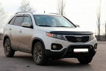 Kia Sorento II XM 2009-2014 рр. Кенгурятник WT007 Black (нерж.) фото 3