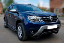 Renault Duster 2008-2017 рр. Кенгурятник ST011 Black (нерж.) фото 2