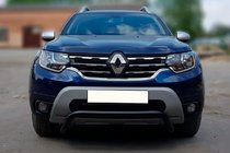 Renault Duster 2018-2024 рр. Кенгурятник WT007 Black (нерж.) фото 2