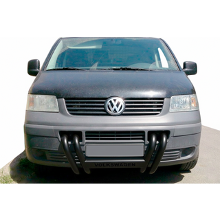 Кенгурятник ST006-04 ніздрі Black (нерж) фото 1