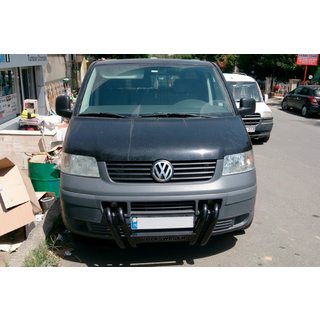 Кенгурятник ST006-04 ніздрі Black (нерж) фото 3