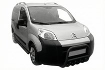 Citroen Nemo 2007-2017 рр. Передня дуга QT006 Black (нерж.) фото 1