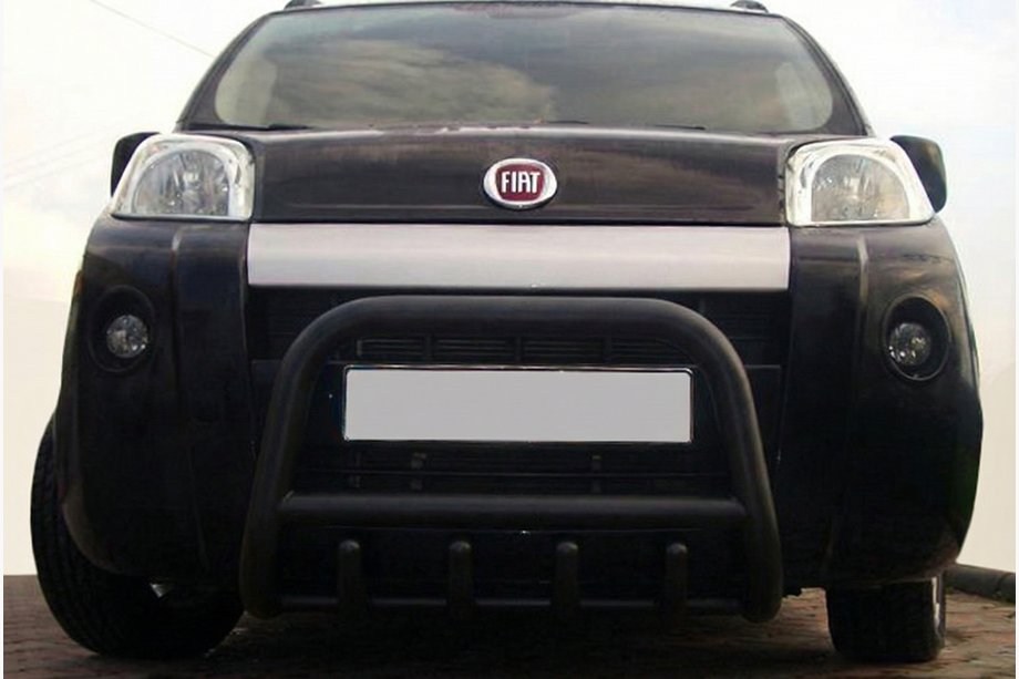 Peugeot Bipper 2008-2017 рр. Кенгурятник QT006 Black (нерж) Image