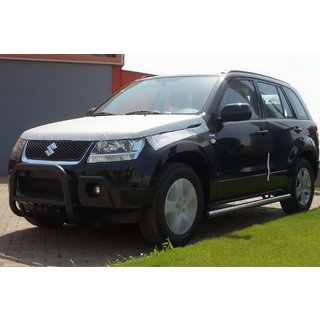 Кенгурятник QT006 Black (нерж.) Suzuki Grand Vitara 2005-2017 рр.