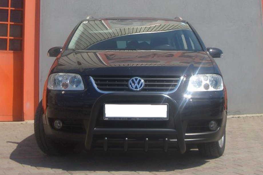 Volkswagen Touran 2003-2010 рр. Кенгурятник QT006 Black (нерж) Фото 4