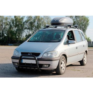 Кенгурятник QT006 Black (нерж) Opel Zafira A 1998-2005 рр. фото 2