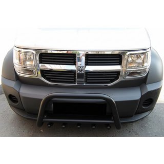 Передня дуга QT006 Black (нерж.) Dodge Nitro 2006-2011 рр.