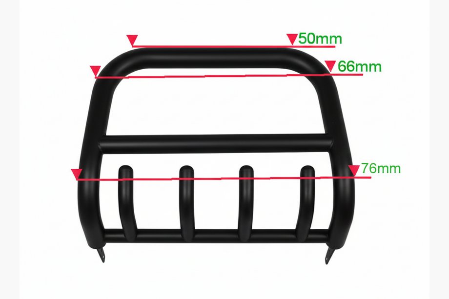Nissan Pathfinder R51 2005-2014 рр. Кенгурятник QT006 Black (нерж.) Фото 1