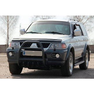 Кенгурятник QT007 Black (нерж) фото 1