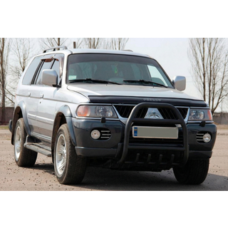 Кенгурятник QT007 Black (нерж) фото 2